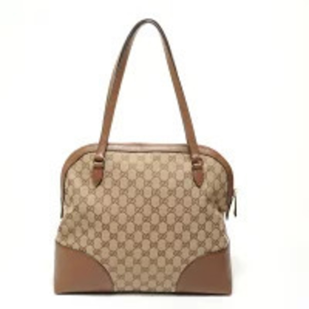 Gucci GG Canvas Shoulder Bag Beige Cream